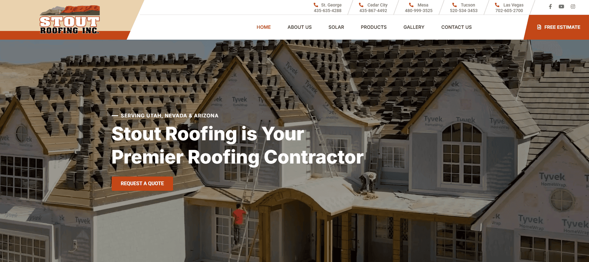 Stout Roofing - homepage