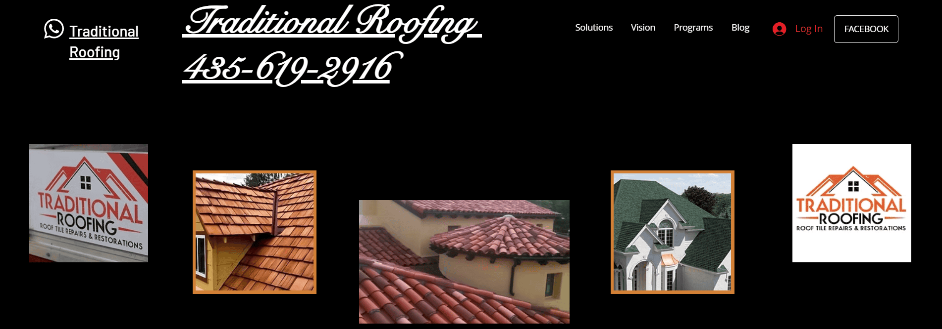 Traditional Roofing homepage